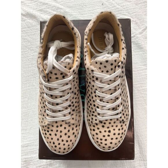 Diba True Gizz Mo Leopard Cheetah Print Lace Up Sneakers NEW - Picture 3 of 7
